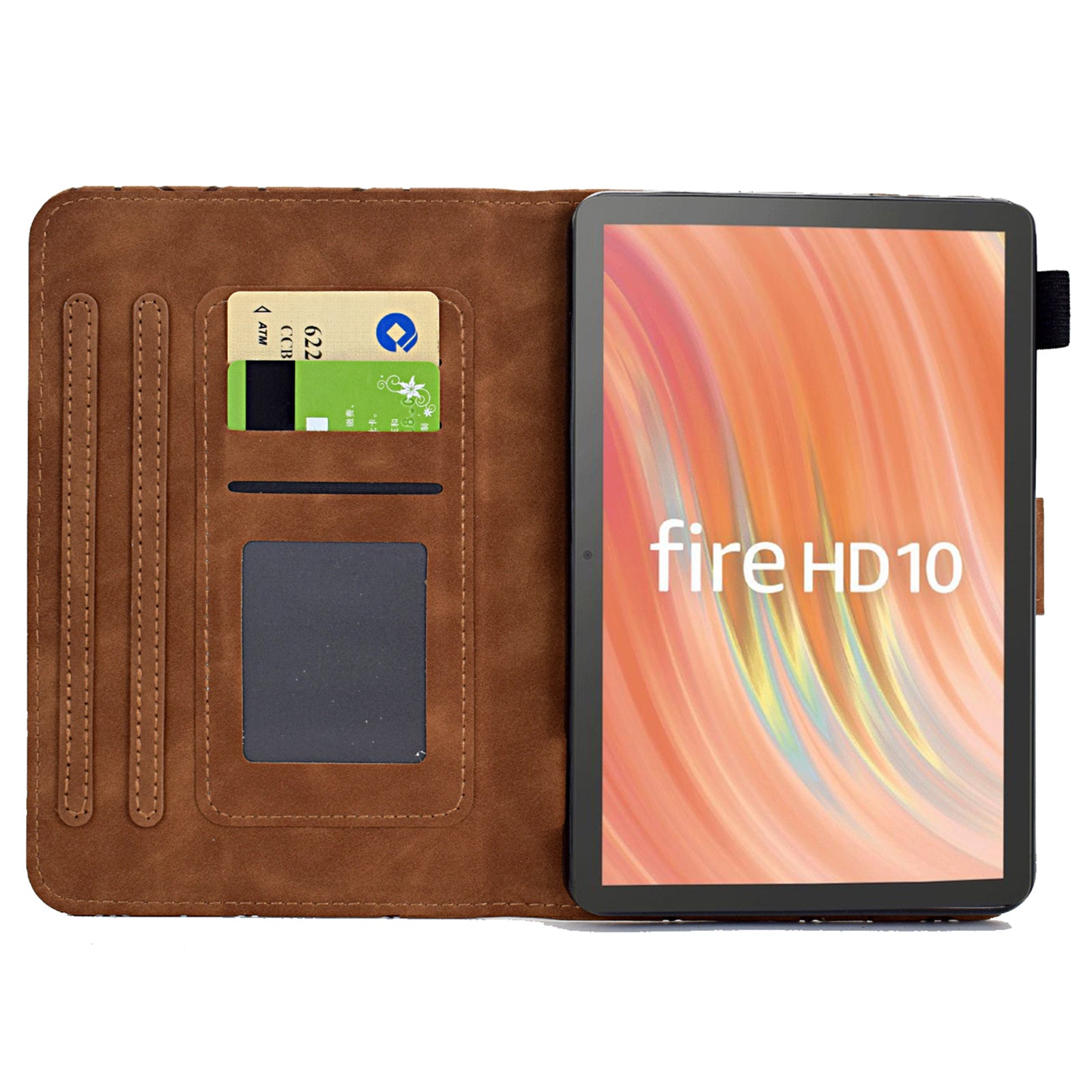 A9 For Amazon Fire HD 10 (2023) Case Card Slots Stand Rhombus Leather Tablet Cover A9 For Amazon Fire HD 10 (2023) Case Card Slots Stand Rhombus Leather Tablet Cover